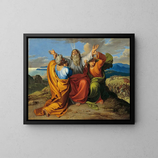Joseph von Fhrich - The praying Moses with Aaron and Hur on the mountain Horeb.webp