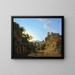 Der Golf von Neapel mit der Insel Ischia in der Ferne - Josephus Augustus Knip — gerahmtes Bild an der Wand