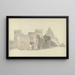 La Porta San Paolo et la pyramide de Cestius à Rome - Josephus Augustus Knip — gerahmtes Bild an der Wand