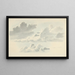 Studien der Wolken - Josephus Augustus Knip — gerahmtes Bild an der Wand