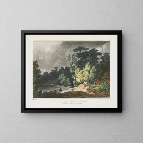 Ruisseau Spirit près d'Augusta, Georgia - Joshua Shaw — gerahmtes Bild an der Wand
