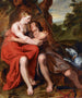Venus und Adonis - Josse De Pape — Ansicht des Kunstwerks
