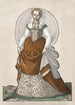 Foemina ex Praecipua Nobi du Trachtenbuch de Nuremberg - Jost Amman — Ansicht des Kunstwerks