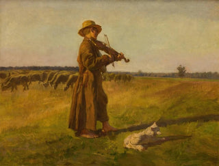 Der Kuhfischer - Józef Chełmoński — Ansicht des Kunstwerks