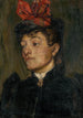 Kopf einer Dame mit Hut - Jozef Hanula — Ansicht des Kunstwerks