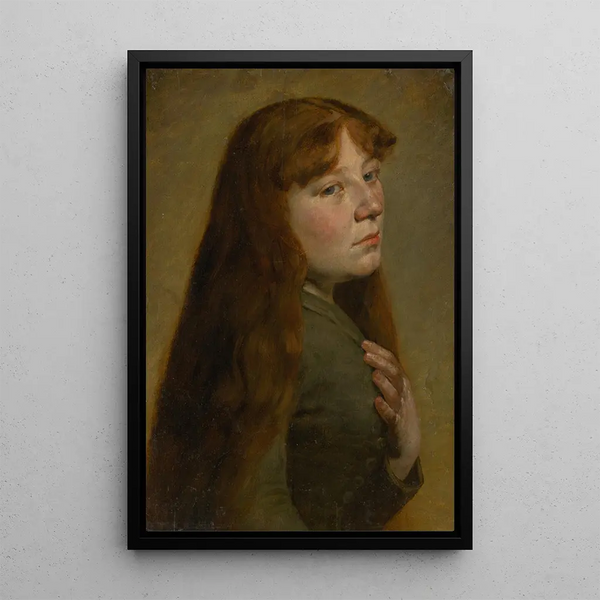 Jozef Hanula - Study of a Woman from Three Quarters Profile.webp