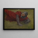 Studie eines verwundeten Soldaten - Jozef Hanula — gerahmtes Bild an der Wand