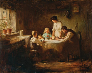 Segen des Tisches - Jozef Israëls — Ansicht des Kunstwerks