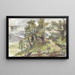 Landschaft mit bewaldeten Hügeln - Jozef Israëls — gerahmtes Bild an der Wand