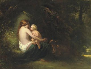 Jozef Israls - Genoveva a legendary beauty in the forest.webp