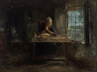 Die Gnade vor den Mahlzeiten - Jozef Israëls — Ansicht des Kunstwerks
