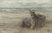 Junge Fischermädchen am Strand - Jozef Israëls — Ansicht des Kunstwerks