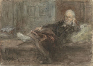Jozef Israls - Zelfportret met zieke voet.webp