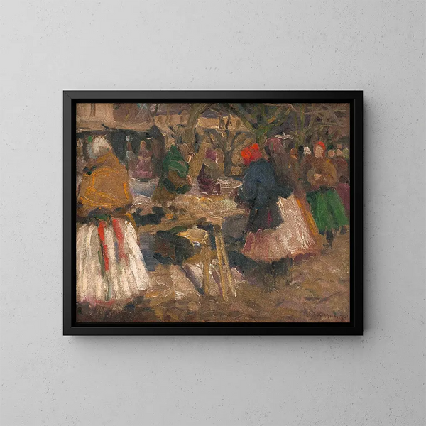 Markt - Jozef Teodor Mousson — gerahmtes Bild an der Wand