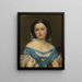 Portrait Henriette Mayer van den Bergh - Jozef Van Lerius — gerahmtes Bild an der Wand