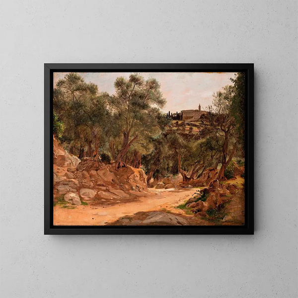 Oliveira de Tivoli bei Rom - Jørgen Roed — gerahmtes Bild an der Wand