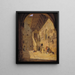La Cour du Palazzo del Bargello à Florence - Jørgen Roed — gerahmtes Bild an der Wand