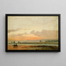 Landschaft mit Abendhimmel - Jørgen Sonne — gerahmtes Bild an der Wand