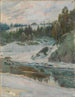 Winterlandschaft mit Fluss - Jørgen Sørensen — Ansicht des Kunstwerks