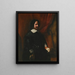 Portrait de Diego de Silva y Velázquez - Juan Bautista Martínez del Mazo — gerahmtes Bild an der Wand