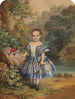 Kleine Mädchen mit einem Reifen - Juan Buckingham Wandesforde — Ansicht des Kunstwerks