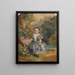 Kleine Mädchen mit einem Reifen - Juan Buckingham Wandesforde — gerahmtes Bild an der Wand