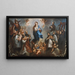L'Immaculée Conception avec des jésuites - Juan Francisco de Aguilera — gerahmtes Bild an der Wand