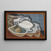 Zitrone und Traube - Juan Gris — gerahmtes Bild an der Wand