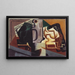 Glas und Karaffe - Juan Gris — gerahmtes Bild an der Wand