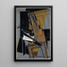 Le Violon - Juan Gris — gerahmtes Bild an der Wand