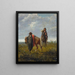 Die zwei Ponchos - Juan Manuel Blanes — gerahmtes Bild an der Wand