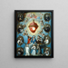 Das Herz Jesu - Juan Patricio Morlete Ruiz — gerahmtes Bild an der Wand