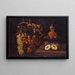 Stillleben mit Trauben und Kuchen - Juan de Espinosa — gerahmtes Bild an der Wand