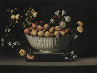 Juan de Zurbarn - Flowers and Fruit in a China Bowl.webp