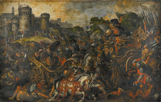 Juan de la Corte - Achilles confronting Hector outside Troy.webp