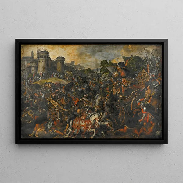 Juan de la Corte - Achilles confronting Hector outside Troy.webp