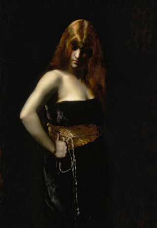 Juana Romani - Portrait Of A Woman With Red Hair.webp
