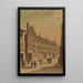 Haus der Abtei an der Ecke der Abteistraße, der Kardinalstraße und des Durchgangs der kleinen Metzgerei, 6. Bezirk - Jules-Adolphe Chauvet — gerahmtes Bild an der Wand