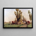 Faneurs se reposant - Jules-Jacques Veyrassat — gerahmtes Bild an der Wand