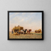 Ladung des Mais - Jules-Jacques Veyrassat — gerahmtes Bild an der Wand
