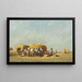 Das Mittagessen - Jules-Jacques Veyrassat — gerahmtes Bild an der Wand