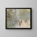 Landschaft mit Reitern im Wald - Jules Baron Finot — gerahmtes Bild an der Wand
