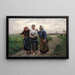 Les Amies - Jules Breton — gerahmtes Bild an der Wand