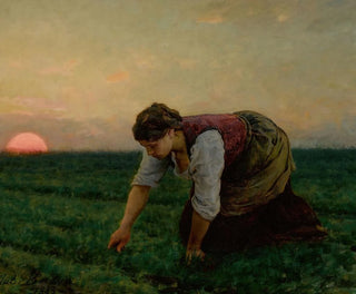 Eine Unkrautjäte - Jules Breton — Ansicht des Kunstwerks