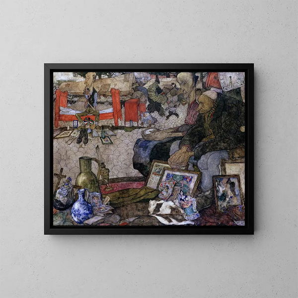 Der Alte Markt in Gent - Jules De Bruycker — gerahmtes Bild an der Wand