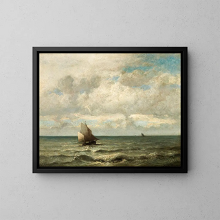 Ein Meereslandschaft - Jules Dupré — gerahmtes Bild an der Wand