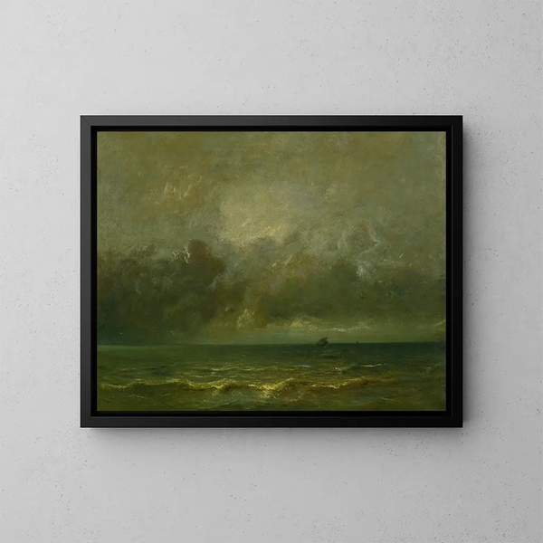 Der Frieden vor dem Sturm - Jules Dupré — gerahmtes Bild an der Wand