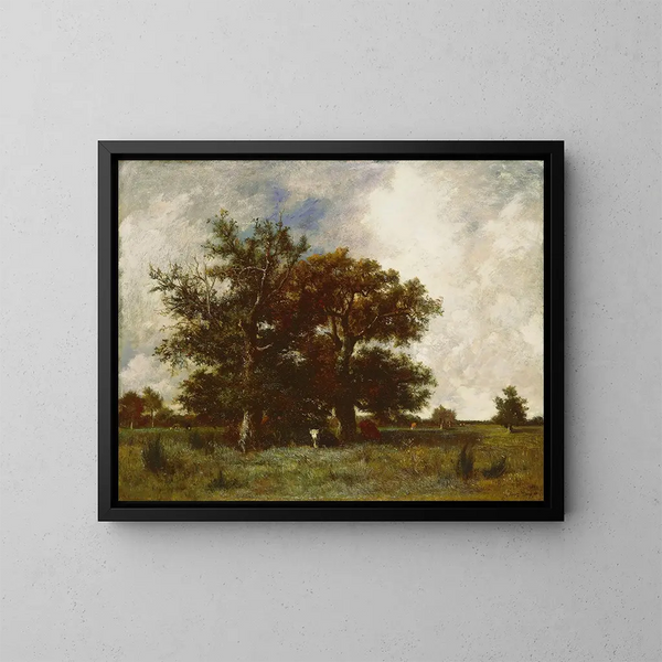 Eichen von Fontainebleau - Jules Dupré — gerahmtes Bild an der Wand