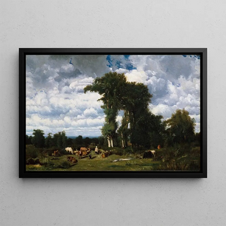 Jules Dupr - Landscape with Cattle at Limousin.webp