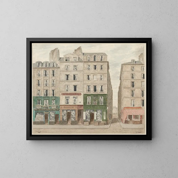 Rue Galande, N° 15, 19, 5. Bezirk - Jules Gaildrau — gerahmtes Bild an der Wand